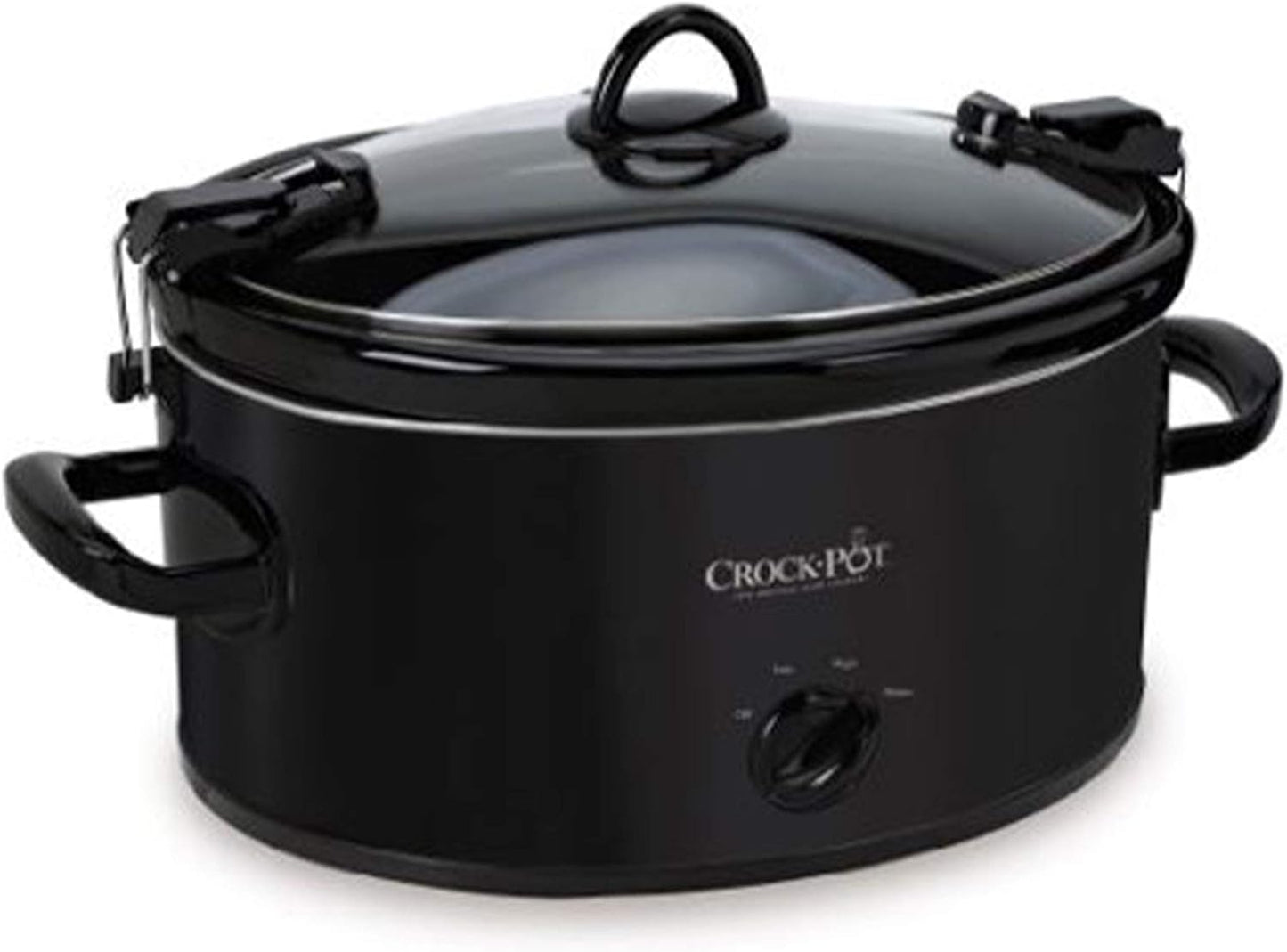 Crock-Pot SCCPVL600S Cook' N Carry 6-Quart Oval Manual Portable Slow Cooker, Silver