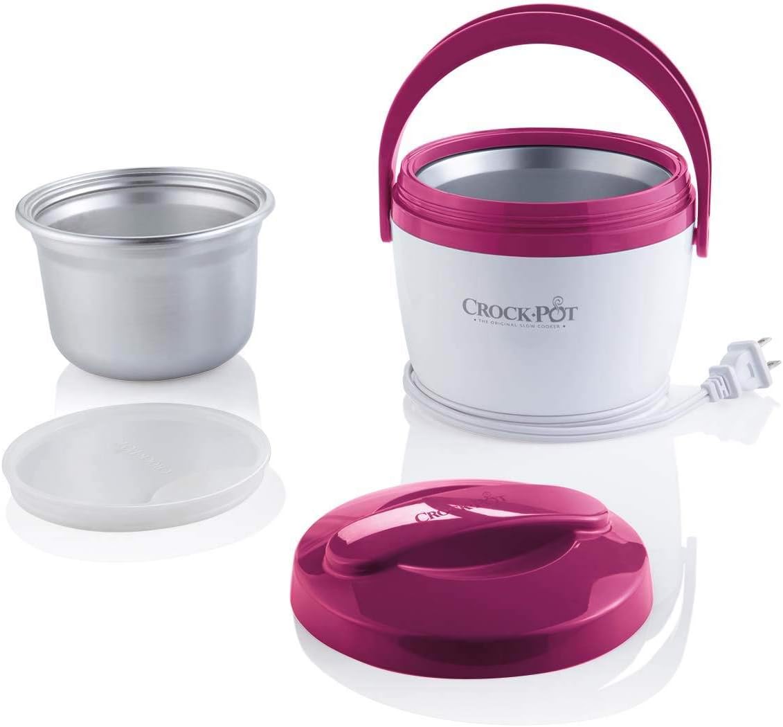Crock-Pot SCCPLC200PK-NP Lunch Crock Food Warmer, Pink, 20oz