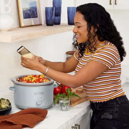 Crock-Pot® Manual Design Series 4.5 Quart Slow Cooker, Macaroon Blue