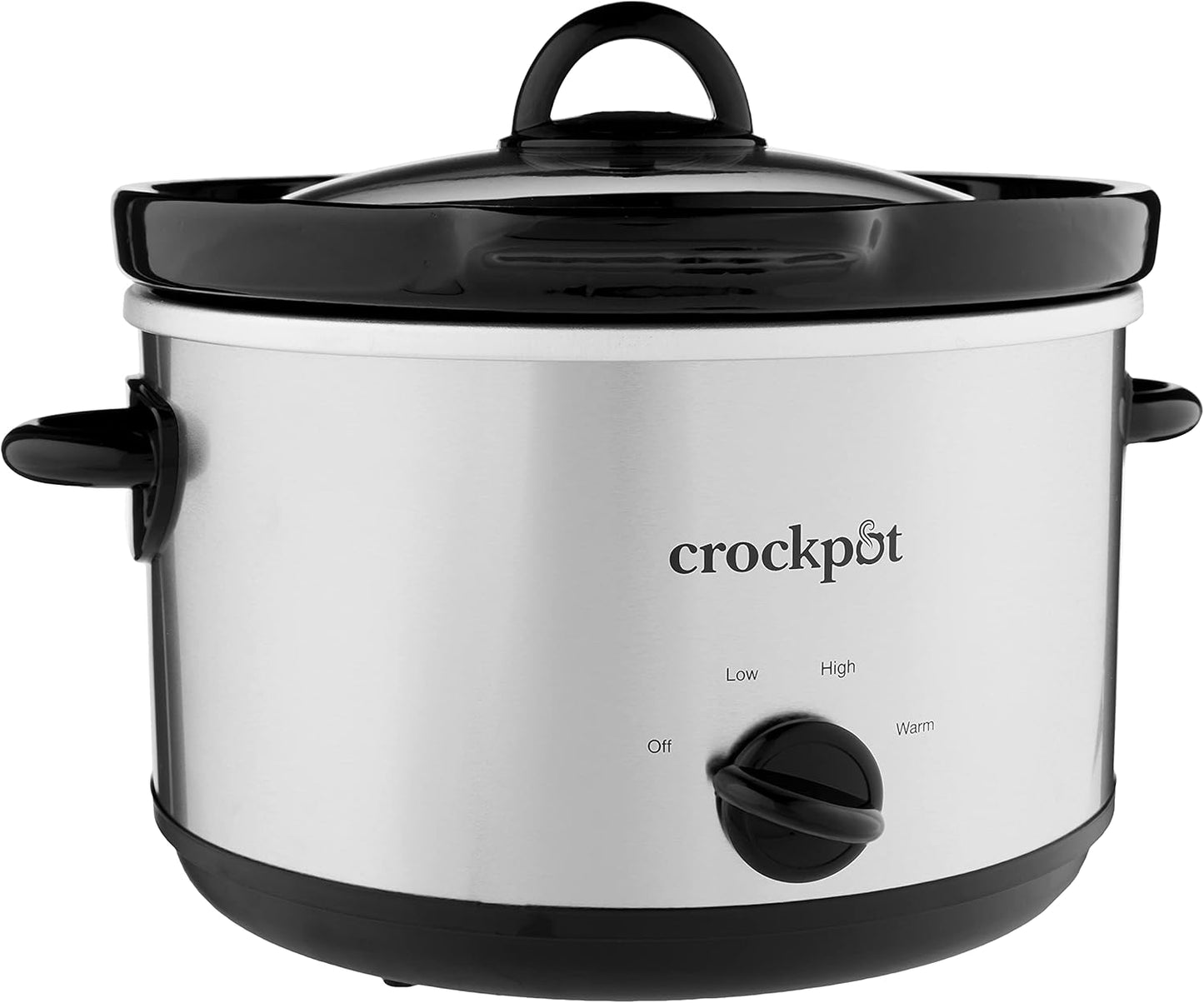 Crockpot Manual 3-Quart Slow Cooker Silver