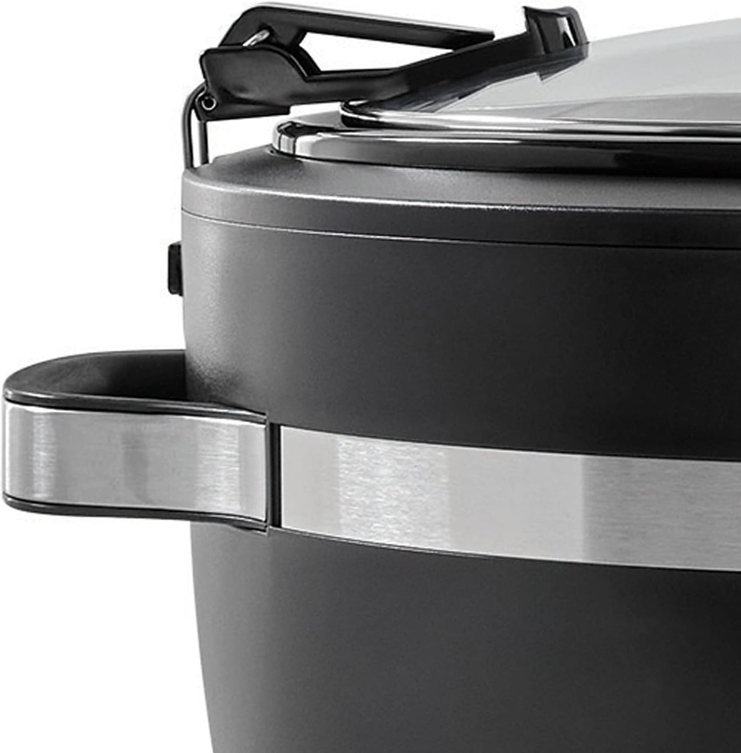 Crock-Pot Thermoshield Slow Cooker with Easy Carry Handles | 6 Quart Manual Slow Cooker, Black